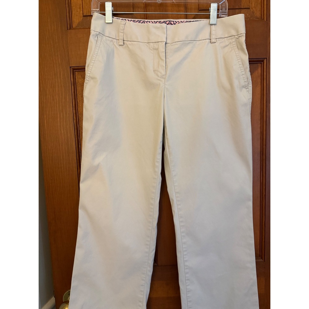 Vineyard Vines Chino Pant Women Size 6 Tan Comfort Stretch Khaki Business Casual
